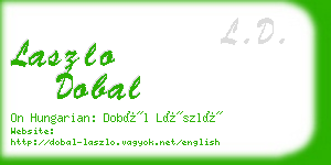 laszlo dobal business card